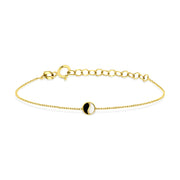 HERSHE , Yin Yang Bracelet in 14 Karat Solid Gold