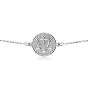 HERSHE, 14 Karat Gold Libra Zodiac Disc Bracelet