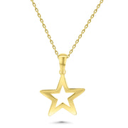 HERSHE , 14 Karat Yellow Gold Star Necklace