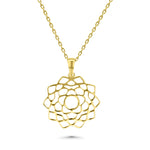 HERSHE , 14 Karat Gold Chakra Pendant Necklace