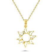 HERSHE , 14 Karat Gold Sunburst Necklace