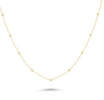 HERSHE, Ball Station Necklace in 14 Karat Solid Gold